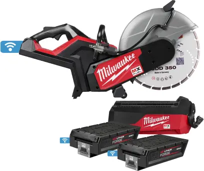 Aku rozbrušovací pila Milwaukee MX FUEL MXF COS350G2FC-802 (350 mm), ONE-KEY, 2x aku MXF XC608 + MXF FC + HUDD 350mm + taška, 4933499772